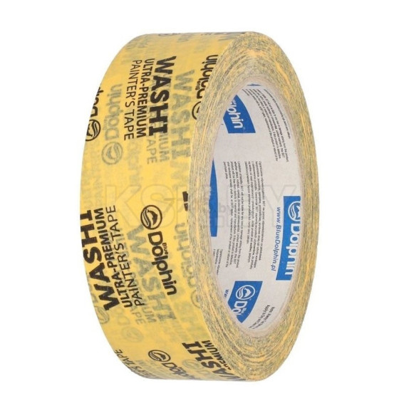 Лента малярная на рисовой бумаге 30мм х 50м Blue Dolphin Washi (300-1-02) 