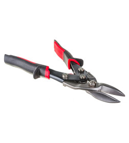 Ножницы по металлу 250 мм прямой и левый рез, СrMo, двухкомпонентные рукоятки "PIRANHA" Gross 78321