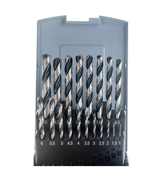Набор сверл по металлу 1-10 мм HSS-G PointTeQ (19 шт.) BOSCH 2608577351 (2608577351)
