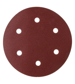 Шлифлист 225 мм Р100 самосцепляющийся, 6 отверстий (5 шт.) WORTEX 1304561