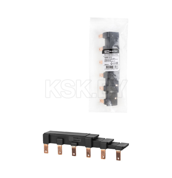Шина соединительная наборная ШСН 3П 100А 2x3PIN (тип A) TDM SQ0802-0318 (SQ0802-0318) 