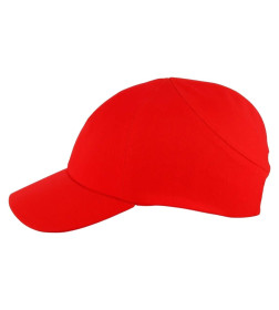 Каскетка защитная RZ FavoriT CAP укороченный козырек 55 мм (красная) СОМЗ 95516