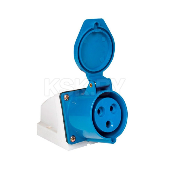 Розетка силовая 113 2Р+РЕ 16А 220В IP44  ETP (67601) 