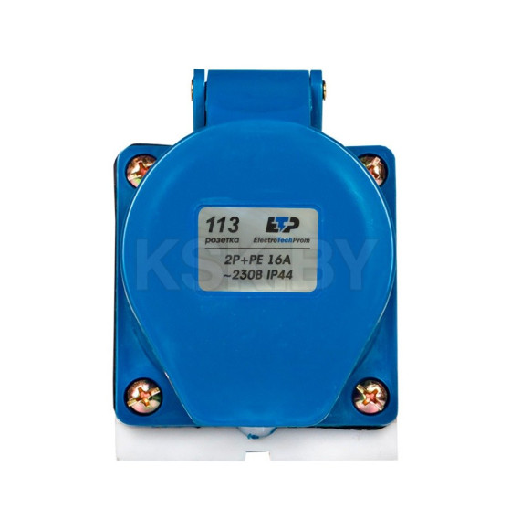 Розетка силовая 113 2Р+РЕ 16А 220В IP44  ETP (67601) 