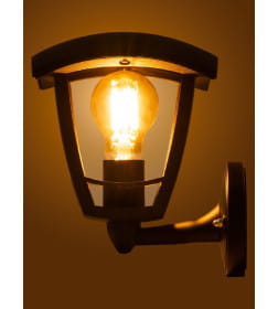 Светильник садово-парковый настенный "СИТИ" НБУ 07-60-001 У1 четырехгранный вверх черный TDM SQ0330-1301