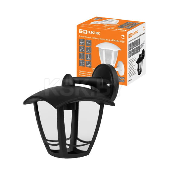 Светильник садово-парковый настенный "СИТИ" НБУ 07-60-002 У1 четырехгранный вниз черный TDM SQ0330-1302 (SQ0330-1302) 