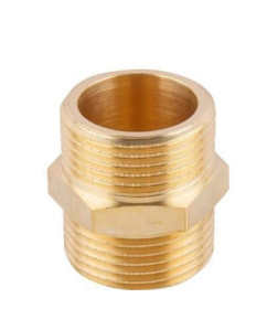 Ниппель  3/4" нар.-нар., латунь, AV Engineering 
