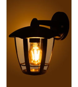 Светильник садово-парковый настенный "СИТИ" НБУ 07-60-004 У1 шестигранный вниз черный TDM SQ0330-1307