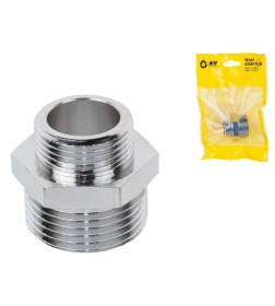 Ниппель переходной  1"х3/4" нар.-нар., хром AV Engineering 