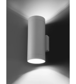 Светильник настенный LED, Тубо, 2х6 Вт, 4000 К, H252 мм, алюминий/белый, вверх/вниз, IP65 TDM SQ0345-1088