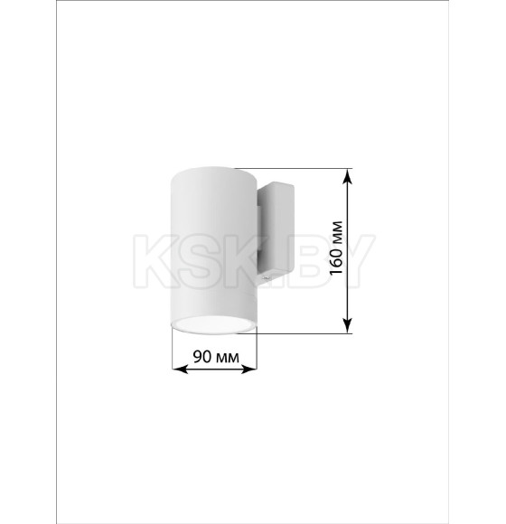 Светильник настенный LED, Соло, 6 Вт, 4000 К, H160 мм, алюминий/белый, IP65 TDM SQ0345-1091 (SQ0345-1091) 