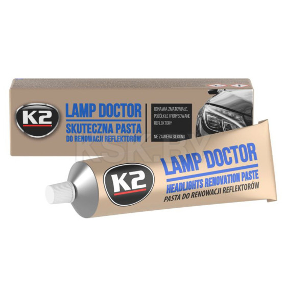 Паста для полировки фар K2 Lamp Doctor 60г.