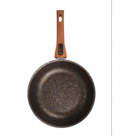 Сковорода Kukmara (26/6см) сгбг263а "Granit ultra black-gold" (со съемной ручкой)