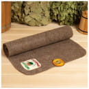 Лежак для бани темный с вышивкой "Главный банщик" 150х50 см Добропаровъ (9250547) 