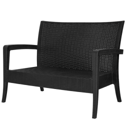 Диван RATTAN Ola Dom (антрацит) 1280х770х890мм