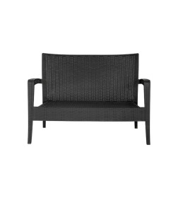 Диван RATTAN Ola Dom (антрацит) 1280х770х890мм