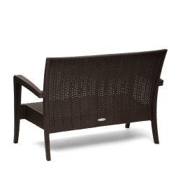 Диван RATTAN Ola Dom (коричневый) 1280х770х890мм