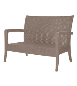 Диван RATTAN Ola Dom (серый) 1280х770х890мм