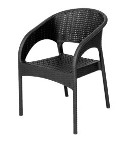 Кресло RATTAN Ola Dom (антрацит) 580х620х805мм