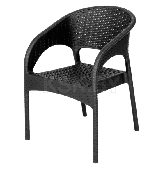 Кресло RATTAN Ola Dom (антрацит) 580х620х805мм (ЭП 442301)