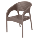 Кресло RATTAN Ola Dom (серый) 580х620х805мм (ЭП 442271) 