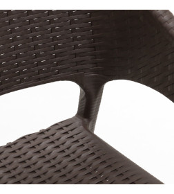 Кресло RATTAN Ola Dom (коричневый)  580х620х805мм