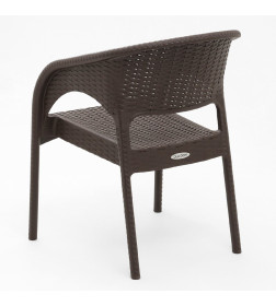 Кресло RATTAN Ola Dom (коричневый)  580х620х805мм