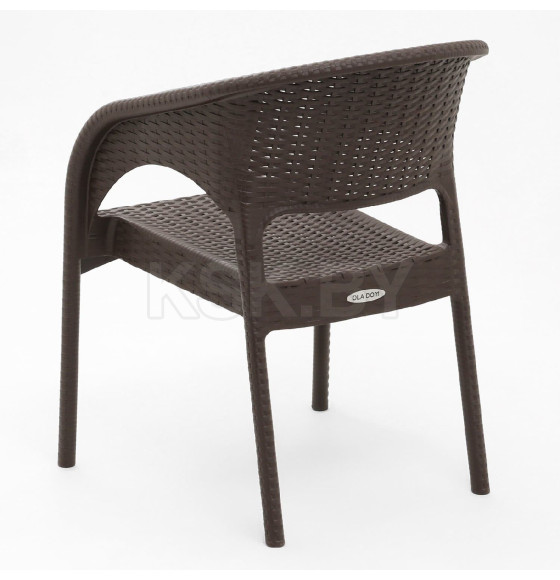 Кресло RATTAN Ola Dom (коричневый) 580х620х805мм (ЭП 442295)