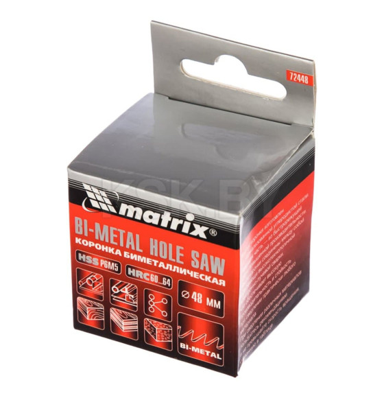 Коронка биметаллическая 48 мм BIMETAL Matrix 72448 (72448) 