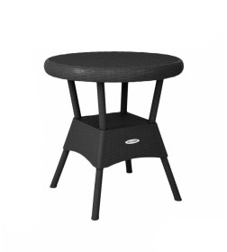 Стол круглый RATTAN Ola Dom (антрацит) 700х700х720мм