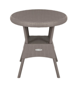 Стол круглый RATTAN Ola Dom (серый) 700х700х720мм