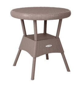 Стол круглый RATTAN Ola Dom (серый) 700х700х720мм