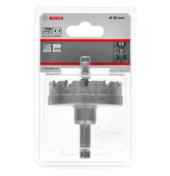 Коронка твердосплавная по металлу 65 мм ENDURANCE FOR HEAVY METAL BOSCH 2608594157 (2608594157) 
