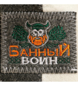 Шапка для бани «Банный воин: викинг», полиэфир 70%, шерсть 30% 1568029 Банная забава