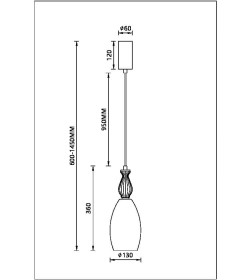 Светильник подвесной Arte Lamp CORAL A2405SP-9PK