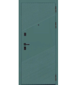 Дверь входная "МеталЮр М13" Velluto Avocado/Velluto Bianco (правая)  960х2050 мм