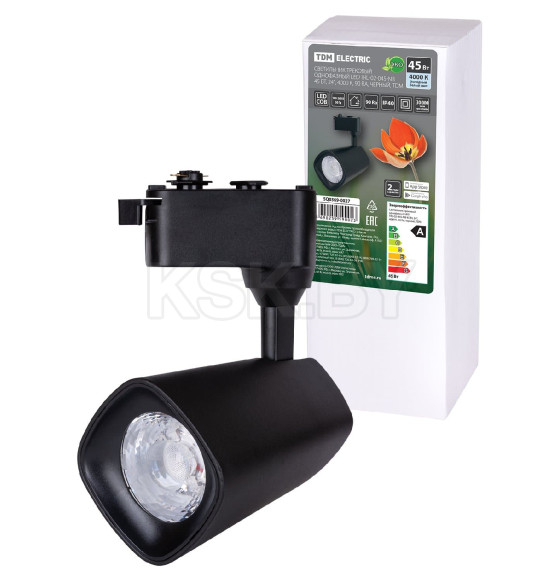 Светильник трековый однофазный LED TRL-02-045-NB 45 Вт, 24°, 4000 К, 90 Ra, черный, TDM SQ0369-0027 (SQ0369-0027) 