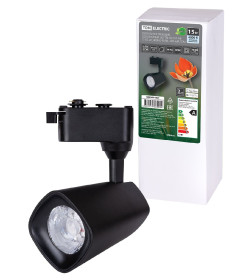 Светильник трековый однофазный LED TRL-02-015-NB 15 Вт, 24°, 4000 К, 90 Ra, черный, TDM SQ0369-0021
