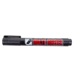 Маркер перманентный скошенный 5 мм (черный) Crown «Multi Marker Chisel» 08-8801