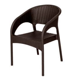 Кресло RATTAN Ola Dom (коричневый)  580х620х805мм
