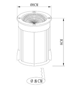 Светильник тротуарный Arte Lamp PIAZZA A6205IN-1SS