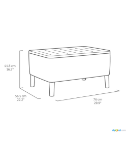 Набор уличной мебели (два кресла, столик)Salemo Balcony set,  коричневый