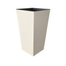 Кашпо для цветов со вставкой "ЖАСМИН" 16x16x26(15) см (светло-серый) Гарденпласт 65005 (65005) 