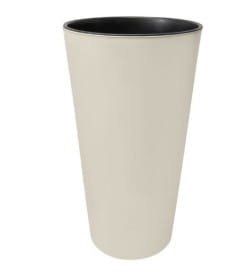 Кашпо для цветов со вставкой "КАМЕЛИЯ" №3 250х460(230) мм (светло-серый) Гарденпласт 00200