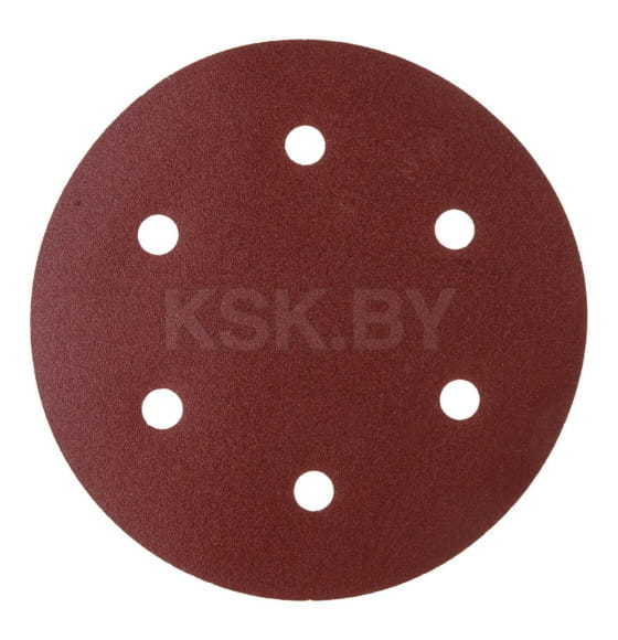 Шлифлист 225 мм Р80 самосцепляющийся, 6 отверстий (5 шт.) WORTEX 1304560 (1304560) 