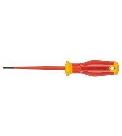 Отвертка плоская SL4x100 мм 1000V SLIM S2 HOEGERT HT1S961-1