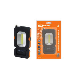 Фонарь переносной светодиодный ФП4, 1 Вт LED+3 Вт COB, 110 лм, 3хААА, магнит, телескоп, TDM SQ0350-0098