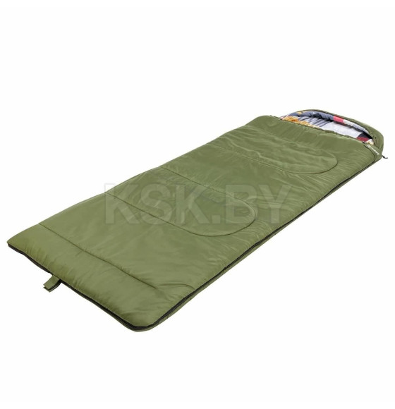 Спальный мешок TRAVEL Wide Plus 300 (220х106) Hollowfiber зелёный (N-SB-H300-220x106) NISUS (00000368846) 