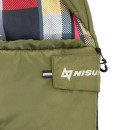Спальный мешок TRAVEL Wide Plus 300 (220х106) Hollowfiber зелёный (N-SB-H300-220x106) NISUS (00000368846) 