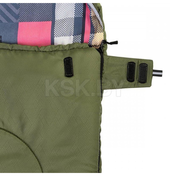 Спальный мешок TRAVEL Wide Plus 300 (220х106) Hollowfiber зелёный (N-SB-H300-220x106) NISUS (00000368846) 